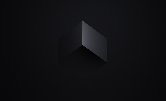 Dark 3D geometric shape